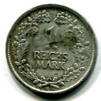 Germania, Repubblica di Weimar (1919-1933): 1 marco 1925-A (KM#44)
