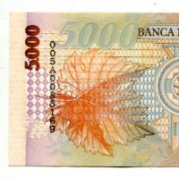 Romania: 5000 lei 1998 (Pick#107a)
