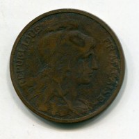 Francia, Terza Repubblica (1871-1940): 5 centesimi 1913 "Daniel Dupuis" (Gadoury#165)