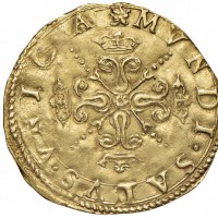 Milano, Filippo II (1556-1598): scudo d'oro (MIR#303; Crippa#6/B), grammi 3.33