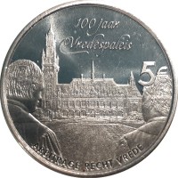 Olanda 2012: 5 euro commemorativi "Vredespaleis" (KM#333)