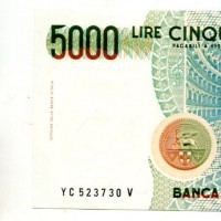 Repubblica: 5.000 lire 1992 "V. Bellini" (Gigante#BI69c)
