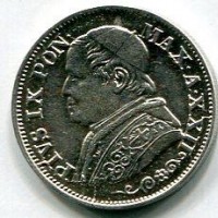 Roma, Pio IX (1846-1870): 10 soldi 1868-XXII (Gigante#307)