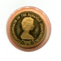 Bahamas: 50 dollari 1975 (KM#69), in confezione originale