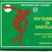 Repubblica Italiana: 1992, 500 lire "Olimpiadi di Barcellona",