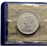 Repubblica Italiana: 1974, 500 lire "Marconi", nella confezione originale