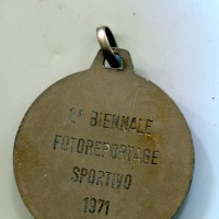 Pistoia- Montecatini: medaglia 1971 "Seconda Biennale Fotoreportage Sportivo 1971", diametro 40mm, gr.20,18