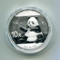 Cina: 10 yuan 2017 "Oncia-Panda"