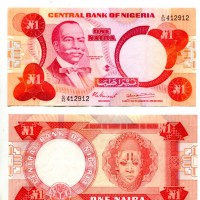 Nigeria: 1 naira 1979-84 (Pick#194)
