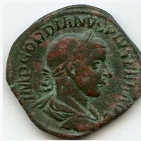 Gordiano III (238-244 d.C.): sesterzio "LAETITIA AVG" (RIC IV#300a)