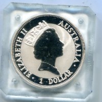 Australia, Elisabetta II (1952-2022): 1 dollaro 1992 "Kookaburra"
