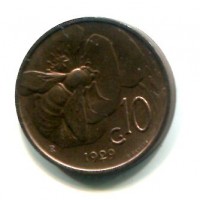 Vittorio Emanuele III (1900-1943): 10 cent. 1929 "Ape" (Gigante#238), conservazione eccezionale
