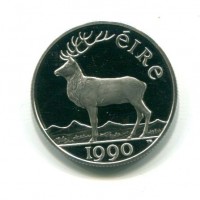 Irlanda: 5 ecu 1990 (KM#11)