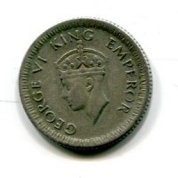India Britannica, Giorgio VI (1936-1947): 1/4 rupia 1942