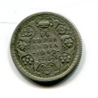 India Britannica, Giorgio VI (1936-1947): 1/4 rupia 1942
