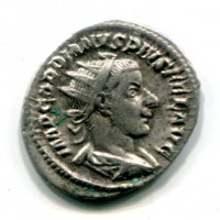 Gordiano III (238-244 d.C.): antoniniano "VIRTVTI AVGVSTI" (RIC,IV#95), gr. 4,15, macchie
