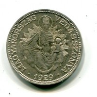 Ungheria, Reggenza (1920-1944): 2 pengo 1929 (KM#511)