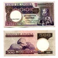 Angola: 500 escudos 10/06/1973 (Pick#107)