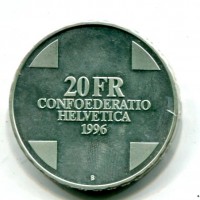Svizzera, Confederazione: 20 franchi 1996 "Gargantua"