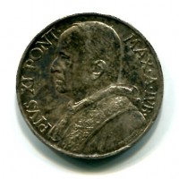 Vaticano, Pio XI (1929-1938): 10 lire 1933-1934 (Gigante#15)
