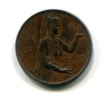 Como 1927: medaglia "Centenario Voltiano", opus Lorioli, diametro 25mm, gr.6,49