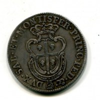 Carlo Emanuele III (1730-1773): 1/2 scudo 1771 per la Sardegna (CNI,I,44#296)
