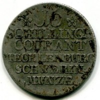 Germania, Mecklenburg-Schwerin, Friedrich II (1756-1785): 16 scellini 1764 (Jaeger#8)

