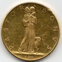 Giovanni XXIII (1959-1963): medaglia "Pastor Bonvs", colpetti. Grammi 17.43/986°°