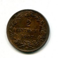 Vittorio Emanuele III (1900-1943): 2 cent. 1907 "Valore" (Gigante#296)
