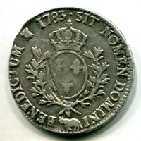 Francia, Luigi XVI (1774-1793): scudo 1783- Pau (Gadoury#356a)