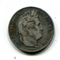 Francia, Luigi Filippo (1830-1848): 5 franchi 1842-W (Gadoury #678)
