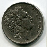 Albania, Amet Zogu presidente (1925-1928): 1 lek 1926, coniato a Roma (KM#5)