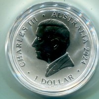 Australia, Carlo III (dal 2022): 1 dollaro 2024 "Giraffe" -Oncia-
