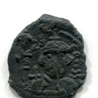Costante II (641-668 d.C.): follis, zecca di Costantinopoli, anno 3° (Sear#1004)