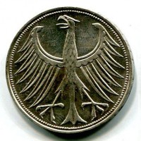 Germania, Rep. Federale (dal 1949): 5 marchi 1951-D (KM#112.1)