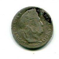 Francia, Luigi Filippo (1830-1848): 1/4 franco 1832-W (KM#740.13), graffi