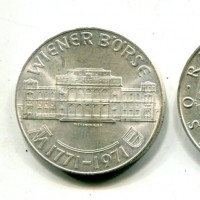 Austria, Repubblica: 25 scellini 1971 "Borsa di Vienna" (KM#2910)
