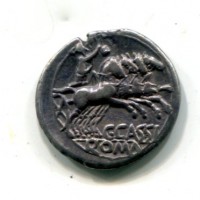 Cassia, C.Cassius (126 a.C.): denario (Crawford#266/1)
