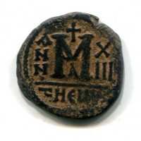 Maurizio Tiberio (582-602 d.C.): follis, zecca di Costantinopoli, quarta officina (Sear#495), gr.12,14