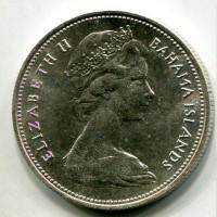Bahamas, Elisabetta II (1952-2022): 50 cent. 1966 "Marlin Blu" (KM#7)