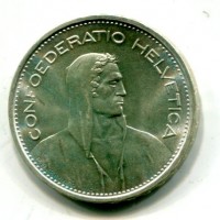 Svizzera, Confederazione: 5 franchi 1966