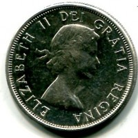 Canada, Elisabetta II (1952-2022): 20 cent. 1963 (KM#56)
