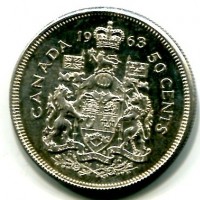 Canada, Elisabetta II (1952-2022): 20 cent. 1963 (KM#56)
