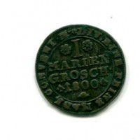 Germania, Brunswick - Wolfenbuttel, Carlo Guglielmo Ferdinando (1780-1806): 1 mariengroschen 1800-BMC (KM#1031)