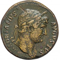 Adriano (117-138 d.C.): sesterzio "COS III" (RIC#637; Cohen#385), grammi 26.60, mm 33. Ex Kunst und Munzen, asta 161