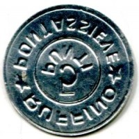 Pontassieve: gettone da 5 punti "Ruffino" , ondulato