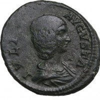 Giulia Domna (193-217 d.C.): asse "HILARITAS" (RIC,IV#877), grammi 9,51, mm 28 mm