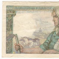 Francia: 10 franchi 10/03/1949 (Pick#997), strappetto
