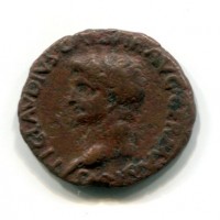 Claudio I (41-54 d.C.): asse di Patrae in Achea "COL AA PATR XXII" (R.P.C.#1256)