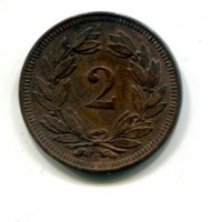 Svizzera, Confederazione: 2 rappen 1904
